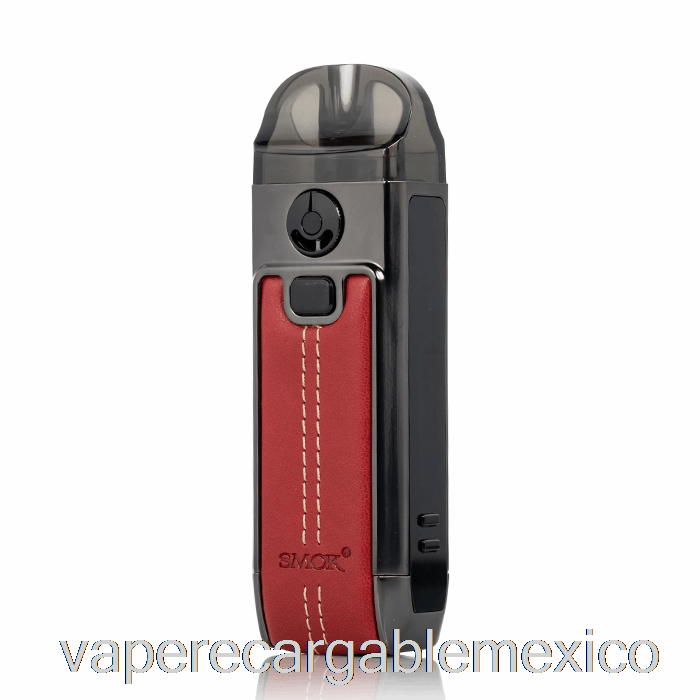 Vape Recargable Smok Nord 4 80w Pod Kit Cuero Rojo